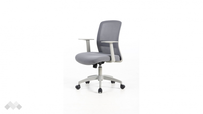 Офис стол Нуви сив - изглед 8 - МебелМаг Офис стол Нуви сив - изглед 8