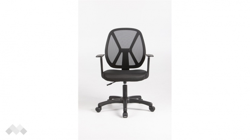 Офис стол Вален черен - изглед 1 - МебелМаг Офис стол Вален черен - изглед 1