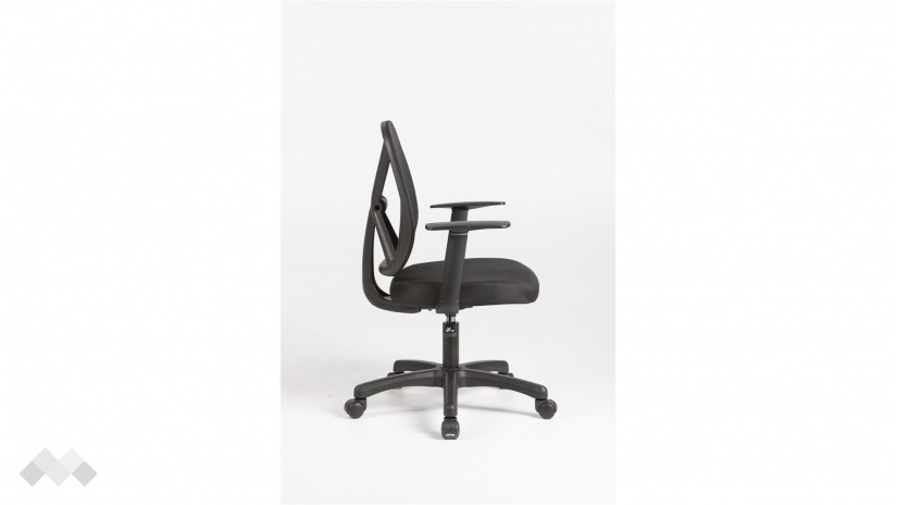 Офис стол Вален черен - изглед 3 - МебелМаг Офис стол Вален черен - изглед 3