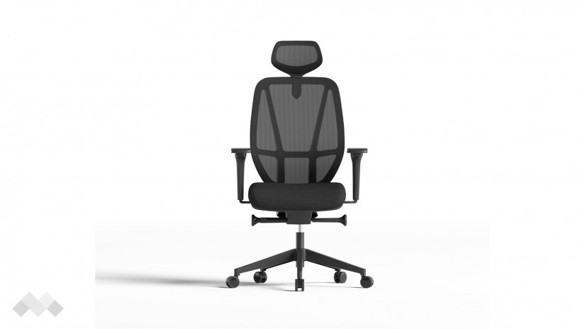 Офис стол Вектор черен - изглед 2