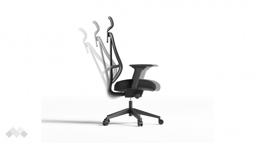 Офис стол Вектор черен - изглед 4