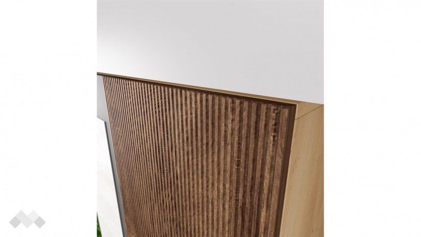 Портманто Атина дъб артисан с графит и дъб натурал - изглед 8 - МебелМаг Портманто Атина дъб артисан с графит и дъб натурал - изглед 8