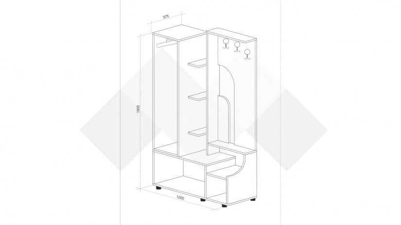 Портманто Сохо сохо с босфор - изглед 2