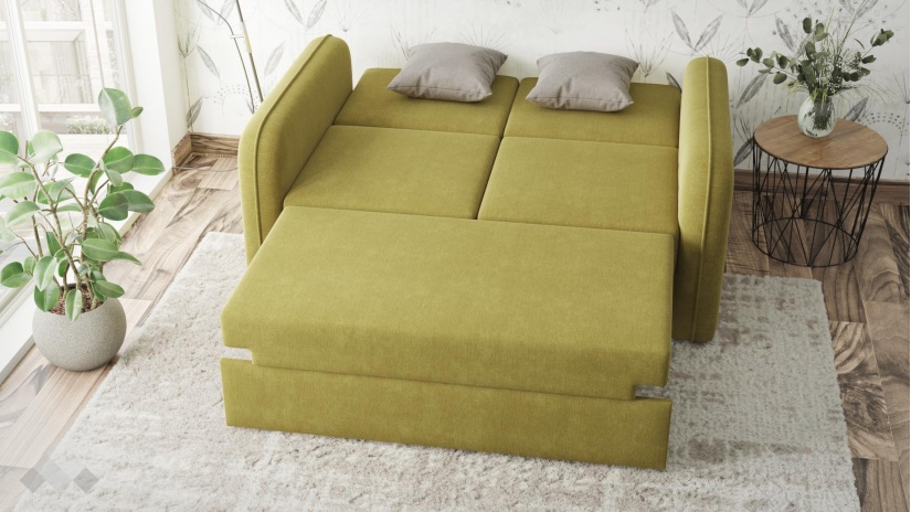 Диван Кадис двуместни зелен - изглед 4 - МебелМаг Диван Кадис двуместни зелен - изглед 4