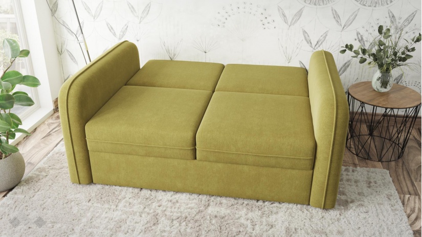 Диван Кадис двуместни зелен - изглед 3 - МебелМаг Диван Кадис двуместни зелен - изглед 3