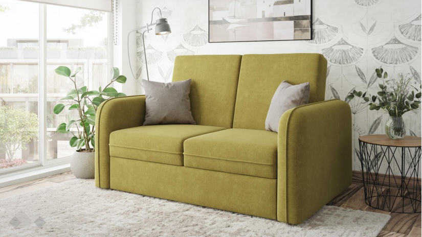 Диван Кадис двуместни зелен - изглед 2 - МебелМаг Диван Кадис двуместни зелен - изглед 2