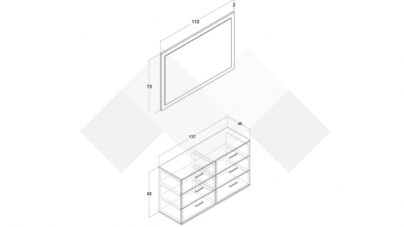 Скрин Керина памучно бежов с травертин - изглед 2