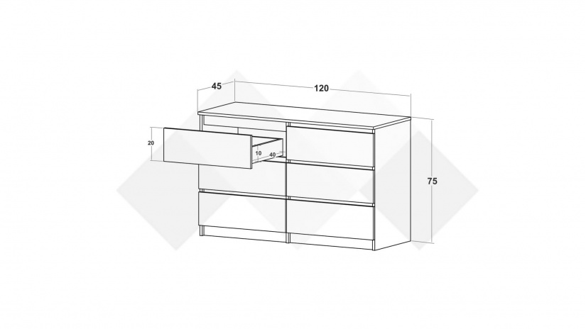 Скрин Никола златен дъб с антрацит - изглед 4