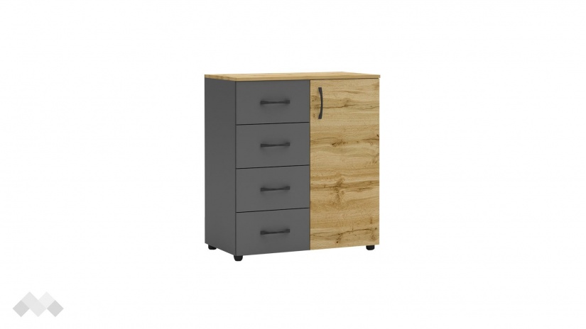 Скрин Галати дъб вотан светъл с антрацит - изглед 1