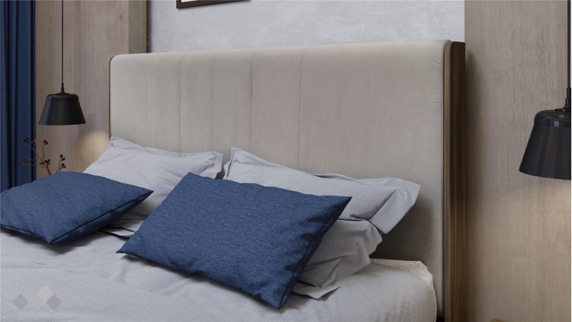 Спален комплект Котанело с включен матрак Бонел 160/200 дъб дилън тъмен с кашмир гланц - изглед 5