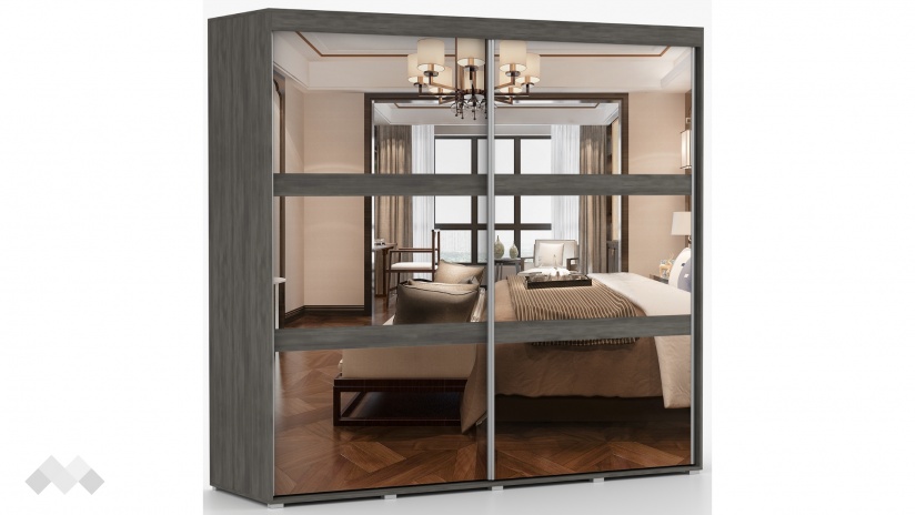 Спален комплект Латте тъмен норвежки бор - изглед 10 - МебелМаг Спален комплект Латте тъмен норвежки бор - изглед 10