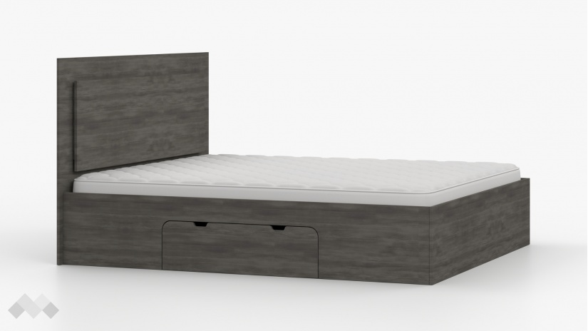 Спален комплект Латте тъмен норвежки бор - изглед 3 - МебелМаг Спален комплект Латте тъмен норвежки бор - изглед 3