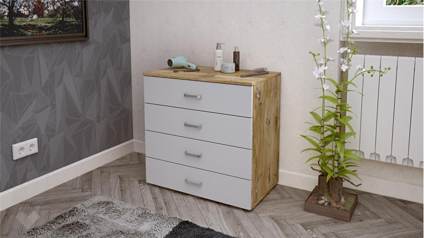 Спален комплект Селтик С3 келтски дъб със светло сиво - изглед 6