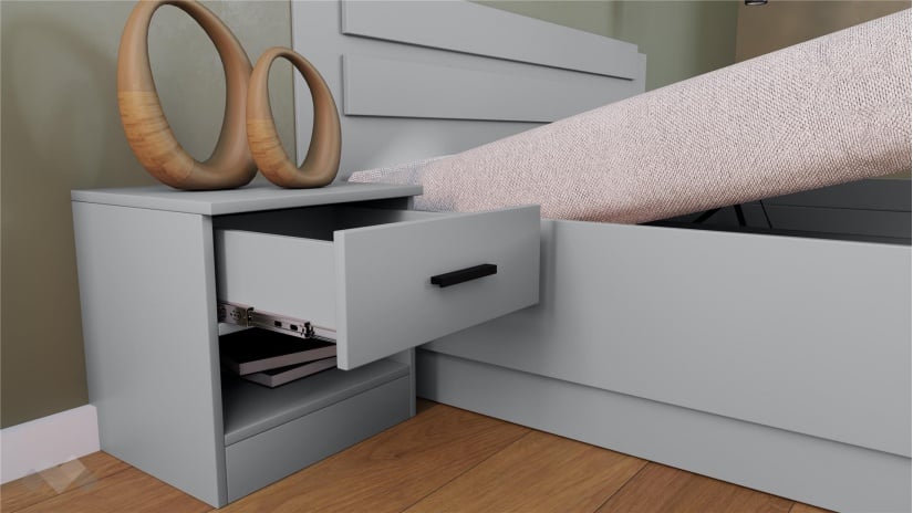 Спален комплект Скай K2 нардо сив - изглед 5