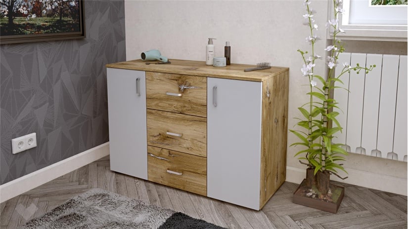 Спален комплект Селтик С1 келтски дъб със светло сиво - изглед 6 - МебелМаг Спален комплект Селтик С1 келтски дъб със светло сиво - изглед 6