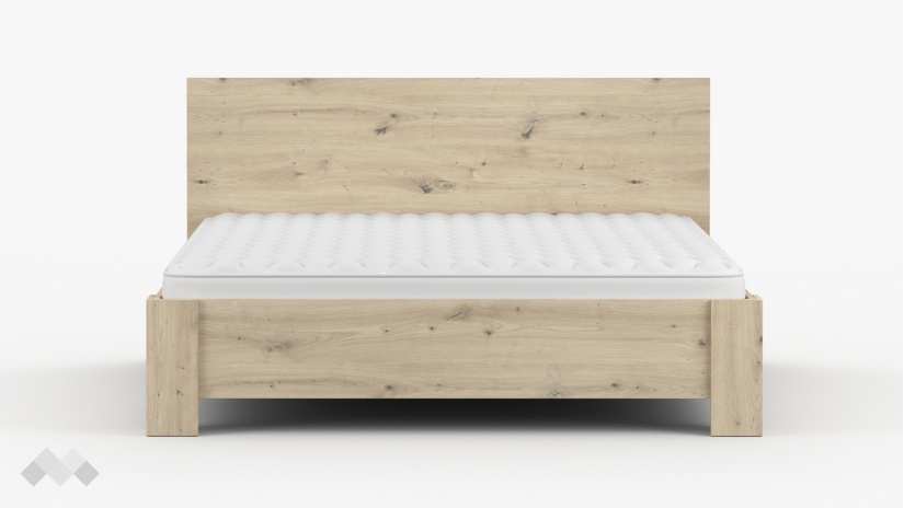 Спалня 160/200 Верона с включен матрак Бонел 160/200 дъб артисан - изглед 4 - МебелМаг Спалня 160/200 Верона с включен матрак Бонел 160/200 дъб артисан - изглед 4