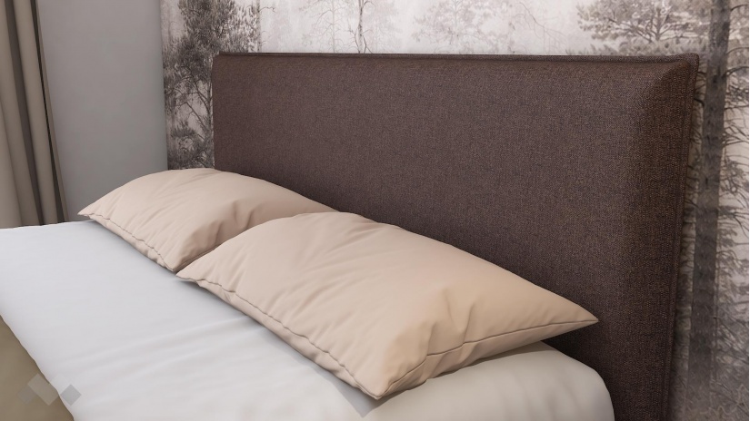 Тапицирана спалня 160/200 Дена с включен матрак Sleep Nuvia 160/200 кафяв - изглед 2
