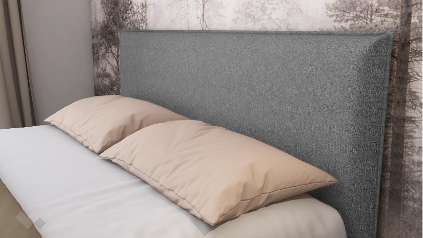 Тапицирана спалня 160/200 Дена с включен матрак Sleep Nuvia 160/200 сив - изглед 2 - МебелМаг Тапицирана спалня 160/200 Дена с включен матрак Sleep Nuvia 160/200 сив - изглед 2