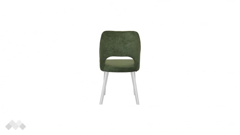 Трапезен стол Алия зелен с бяло - изглед 3