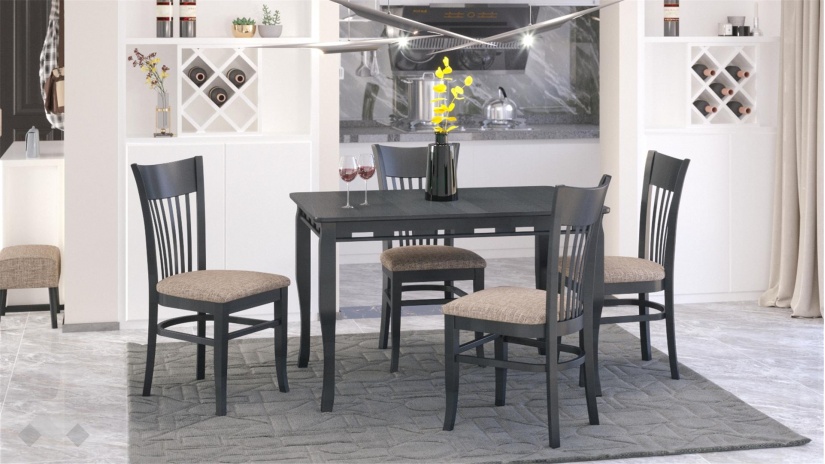 Трапезен стол Атина венге - изглед 1 - МебелМаг Трапезен стол Атина венге - изглед 1