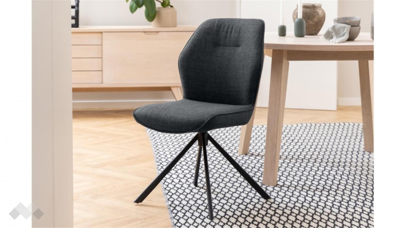 Трапезен стол Аура тъмно сив - изглед 4