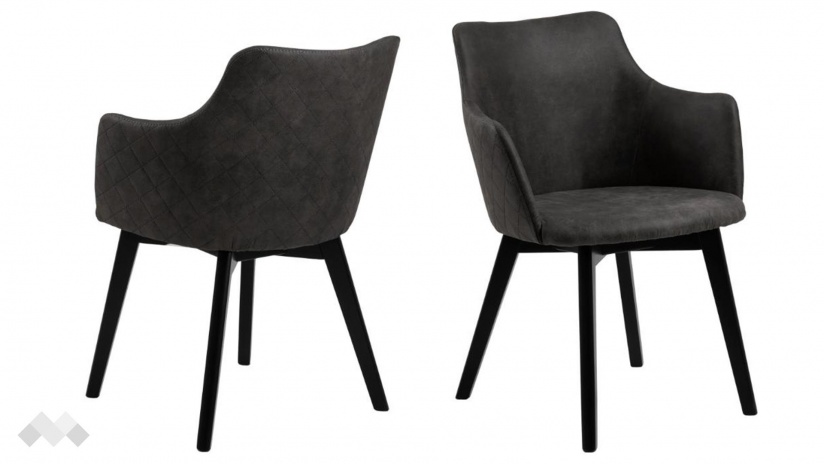 Трапезен стол Бенавио антрацит - изглед 2