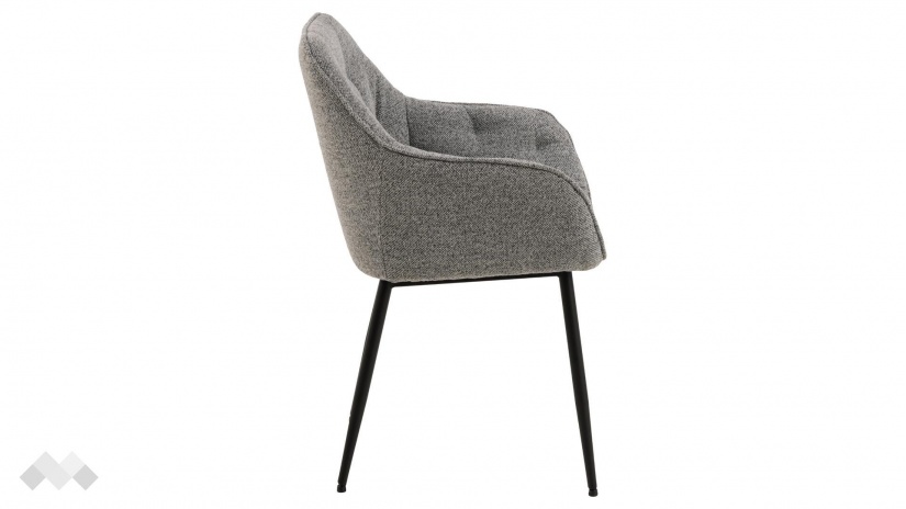 Трапезен стол Брук светло сив - изглед 3