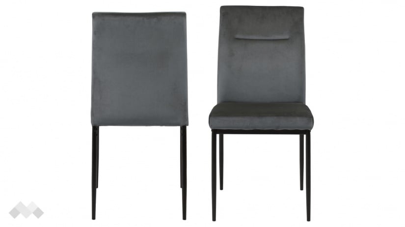 Трапезен стол Деми тъмно сив - изглед 1