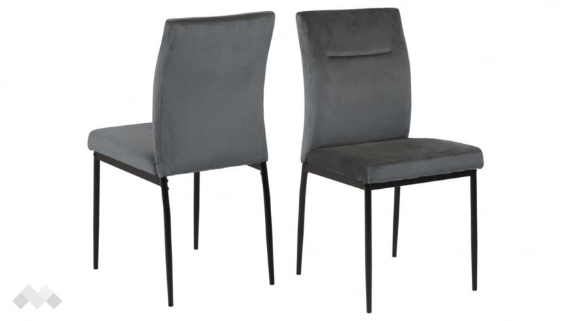 Трапезен стол Деми тъмно сив - изглед 2