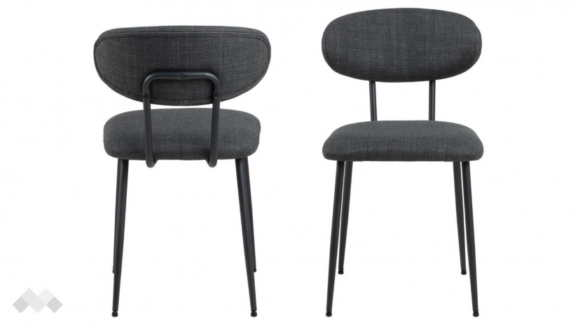 Трапезен стол Дениз тъмно сив - изглед 1