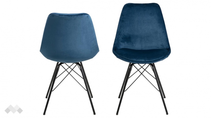 Трапезен стол Ерис син - изглед 1 - МебелМаг Трапезен стол Ерис син - изглед 1