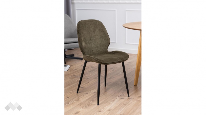 Трапезен стол Фемора маслено зелен - изглед 4 - МебелМаг Трапезен стол Фемора маслено зелен - изглед 4