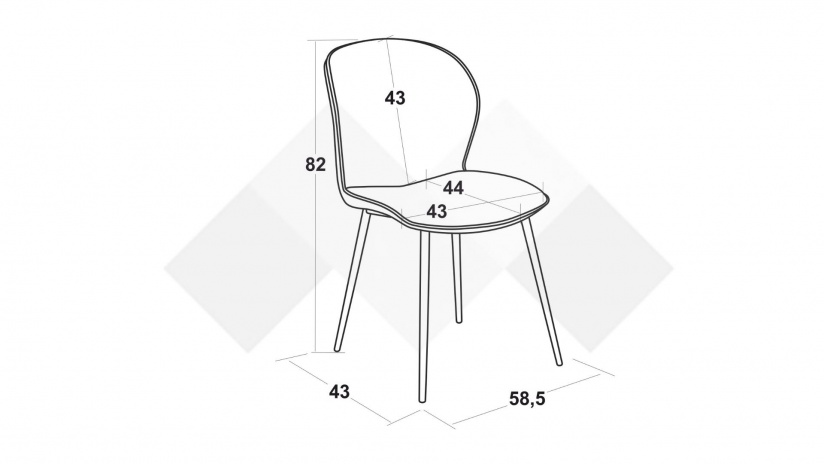 Трапезен стол Феникс зелен - изглед 7