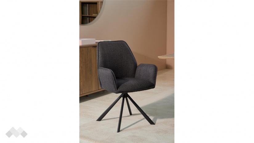 Трапезен стол Гленда антрацит - изглед 4