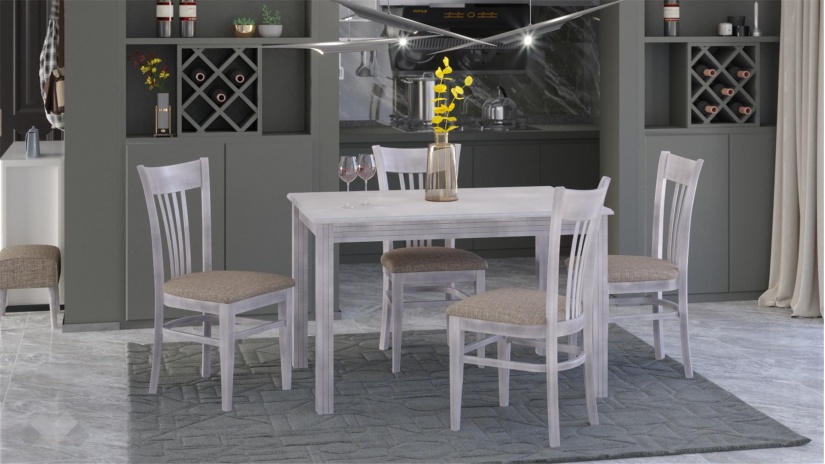 Трапезен стол Лора патина - изглед 2