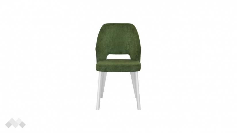 Трапезен стол Луна зелен с бяло - изглед 1 - МебелМаг Трапезен стол Луна зелен с бяло - изглед 1