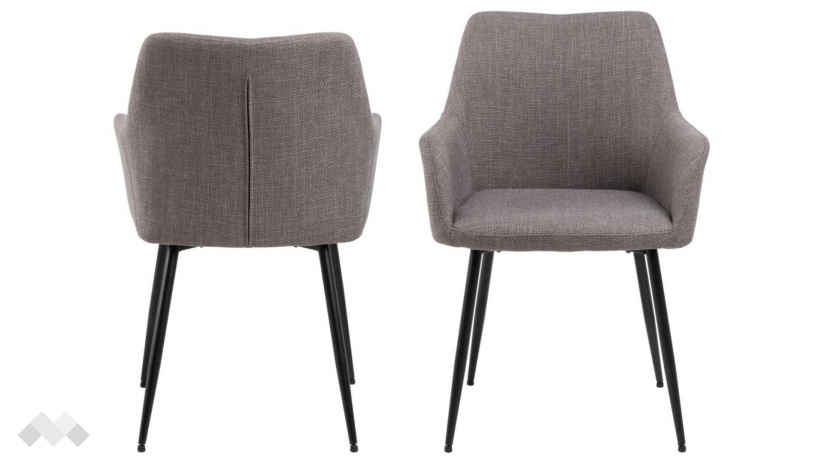 Трапезен стол Лувена пепелно сив - изглед 1