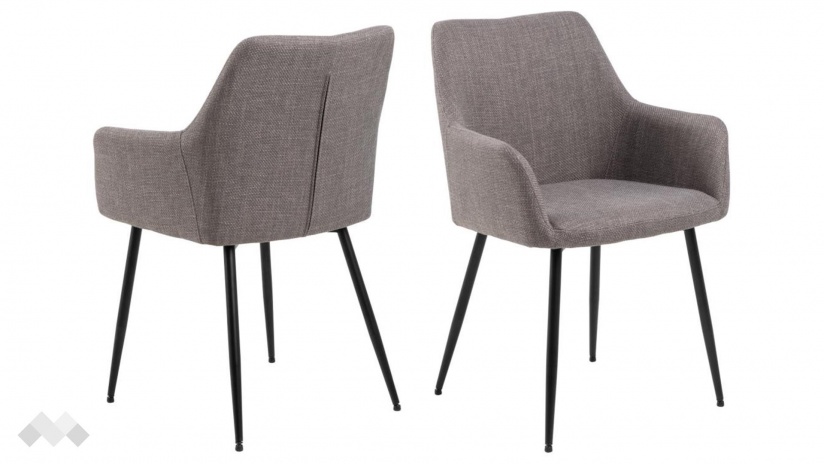 Трапезен стол Лувена пепелно сив - изглед 2