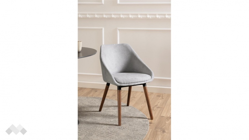 Трапезен стол Нилс сив - изглед 4