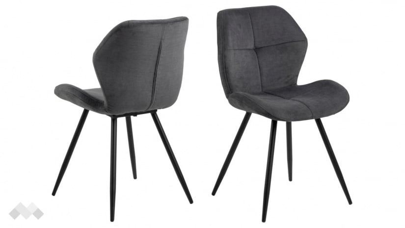 Трапезен стол Петра антрацит - изглед 2 - МебелМаг Трапезен стол Петра антрацит - изглед 2