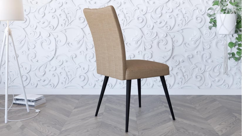 Трапезен стол Рафаел бежов - изглед 2 - МебелМаг Трапезен стол Рафаел бежов - изглед 2