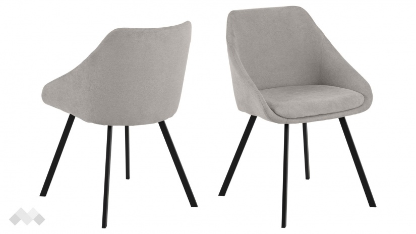 Трапезен стол Родос сив - изглед 1