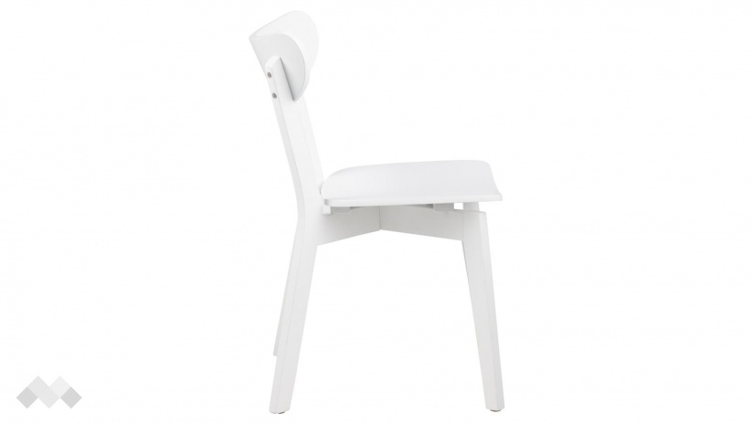 Трапезен стол Роксби бял - изглед 3 - МебелМаг Трапезен стол Роксби бял - изглед 3