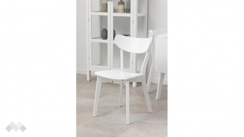 Трапезен стол Роксби бял - изглед 4 - МебелМаг Трапезен стол Роксби бял - изглед 4