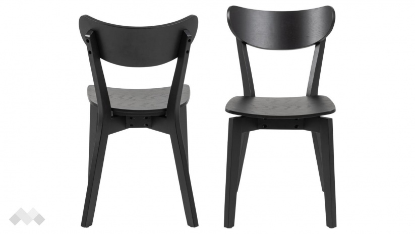 Трапезен стол Роксби черен мат - изглед 1