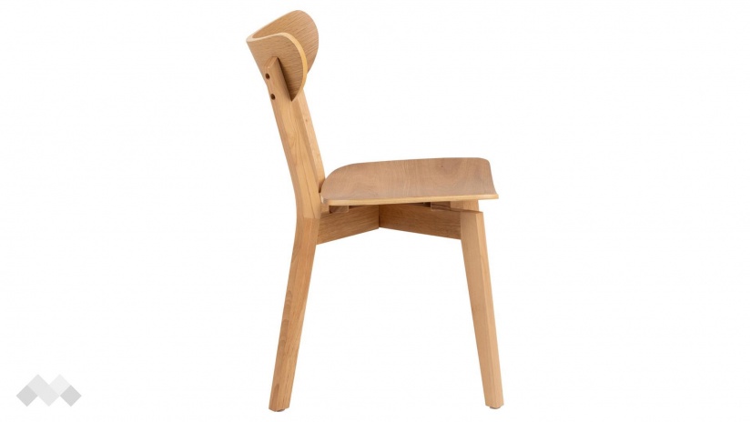 Трапезен стол Роксби дъб натурал - изглед 3 - МебелМаг Трапезен стол Роксби дъб натурал - изглед 3