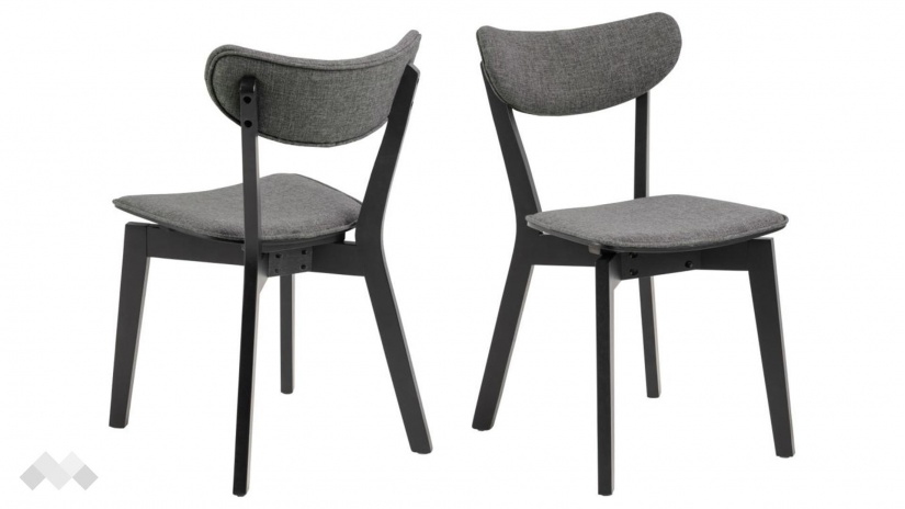 Трапезен стол Роксби тъмно сив - изглед 2