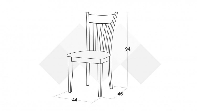 Трапезен стол Страдивариус натурал - изглед 3