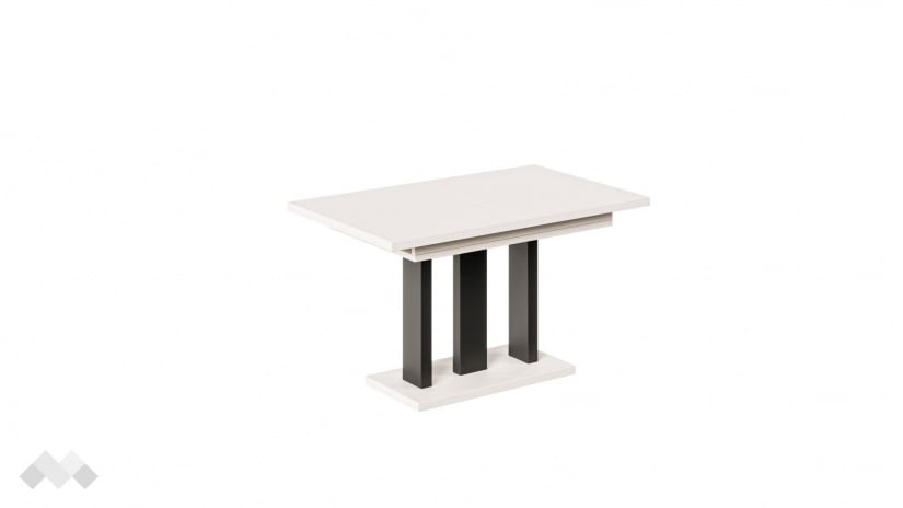 Трапезна маса Апиа разтегателни кашмир с черно - изглед 3 - МебелМаг Трапезна маса Апиа разтегателни кашмир с черно - изглед 3