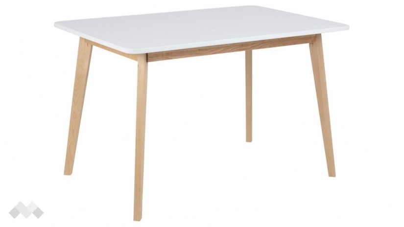 Трапезна маса Грейн неразтегателни светъл дъб с бяло - изглед 1 - МебелМаг Трапезна маса Грейн неразтегателни светъл дъб с бяло - изглед 1